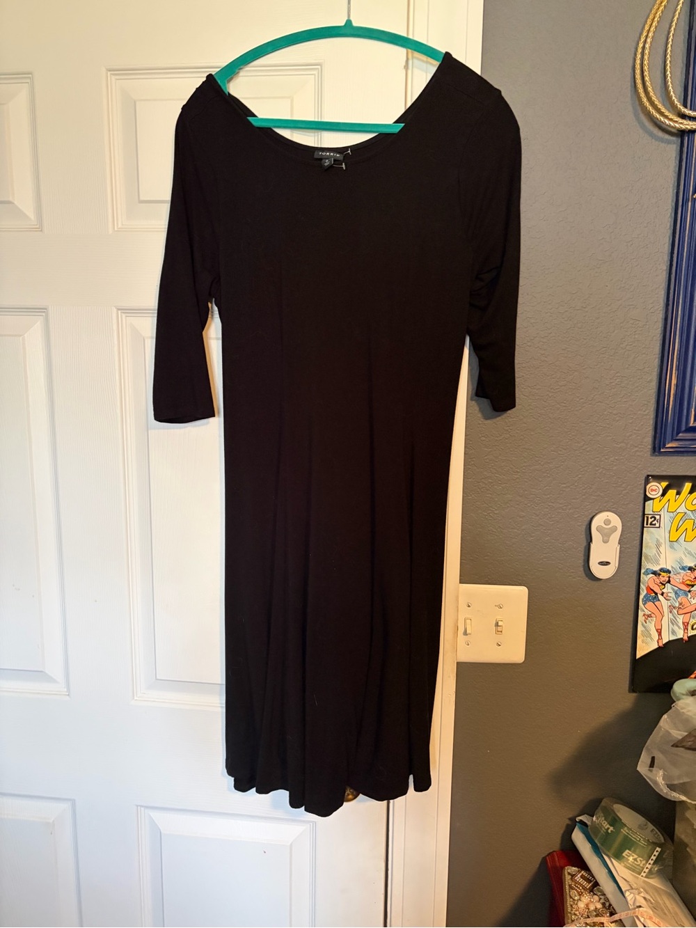 torrid Black Long-Sleeve Midi Dress